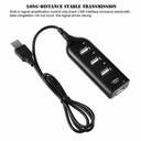 4 Port USB 2.0 Hub Particularly great for recent notebooks that provide a limited number of USB ports