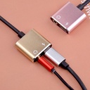 Z02 2-in-1 Type-C to 3.5mm aluminum alloy Adapter