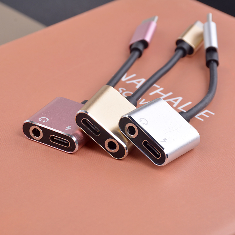 Z02 2-in-1 Type-C to 3.5mm aluminum alloy Adapter