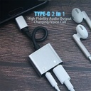 Z02 2-in-1 Type-C to 3.5mm aluminum alloy Adapter