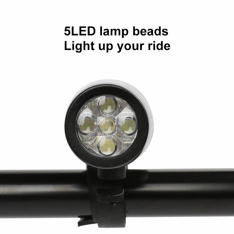 5LED Bike Light MTB Road Bicycle Headlight Butterfly Back Rear Taillight Cycling Safety Warning Light Bicycle Lamp Flashlight