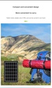 15W 6V USB mobile phone charging portable monocrystalline silicon solar panel LED with 1200mAh battery