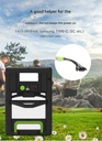 15W 6V USB mobile phone charging portable monocrystalline silicon solar panel LED with 1200mAh battery