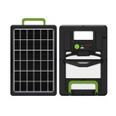 20W 6/9/16V USB mobile phone charging portable monocrystalline silicon solar panel LED with 2400mAh battery