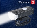 USB Rechargeable Bike Light Set Front Light with Taillight Easy to Install 3 Modes Bicycle Accessories