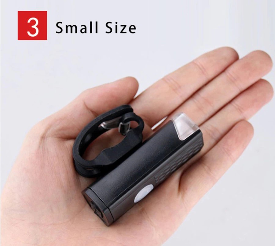 USB Rechargeable Bike Light Set Front Light with Taillight Easy to Install 3 Modes Bicycle Accessories