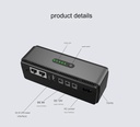 10400mAh UPS Power Supply 5V 9V 12V 18W Battery Backup Mini UPS Support POE for router CCTV