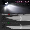 USB Rechargeable Bike Light Set Front Light with Taillight Easy to Install 3 Modes Bicycle Accessories
