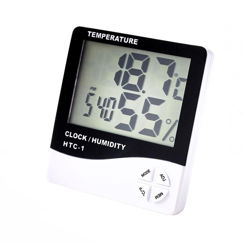 HTC-1 indoor electronic thermometer Hygrometer alarm clock