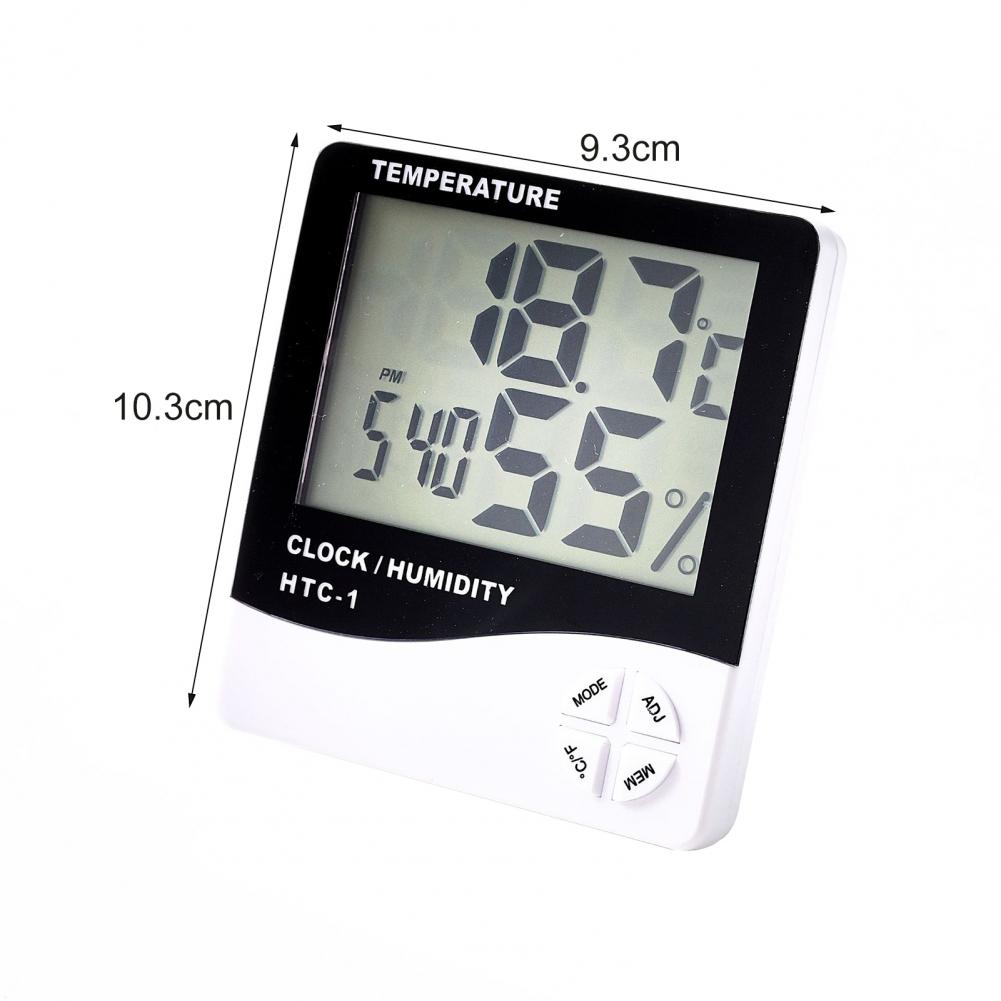 HTC-1 indoor electronic thermometer Hygrometer alarm clock