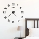 Roman character DIY large 3D wall clock Clock Frameless Mirror Big Wall Clock