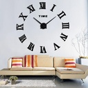 Roman character DIY large 3D wall clock Clock Frameless Mirror Big Wall Clock