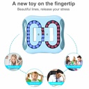 Rotating Magic Beans Cube Fingertip Fidget Toys Kids Spin Bead Cube Hamburger Toy Cube Adults Kids Stress Relief Education Toys