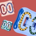 Rotating Magic Beans Cube Fingertip Fidget Toys Kids Spin Bead Cube Hamburger Toy Cube Adults Kids Stress Relief Education Toys