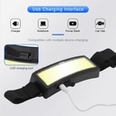 COB LED Headlight With Built-in Battery Flashlight USB Rechargeable Head lamp