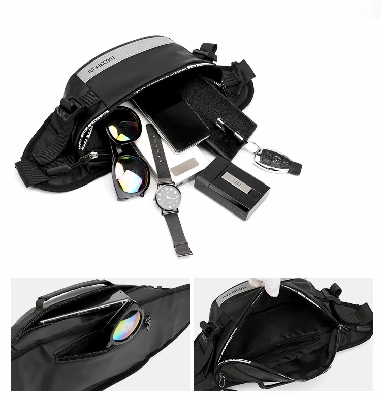 Men Nylon Waist Bags