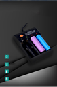 18650 Four Slot Lithium Battery Charger Rechargeable Lithium Li ion Batteries Compatible 18650 26650 21700