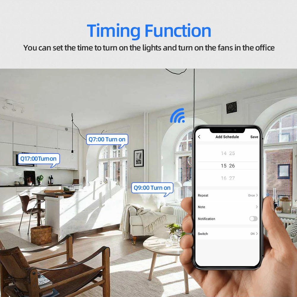 Tuya WiFi Smart Home Switch Relay Module Smart Life APP Voice Control Smartphone Remote Control Timer