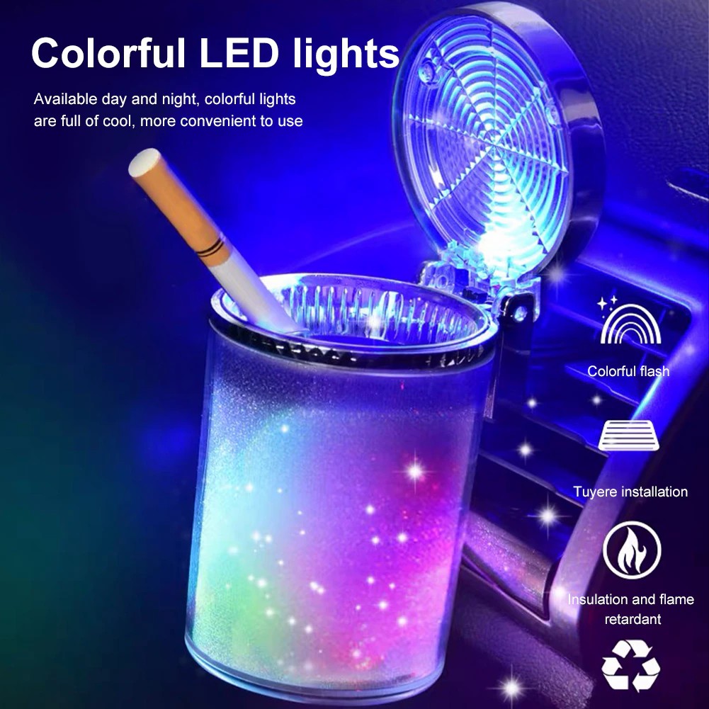 Car Ashtray with LED Light
