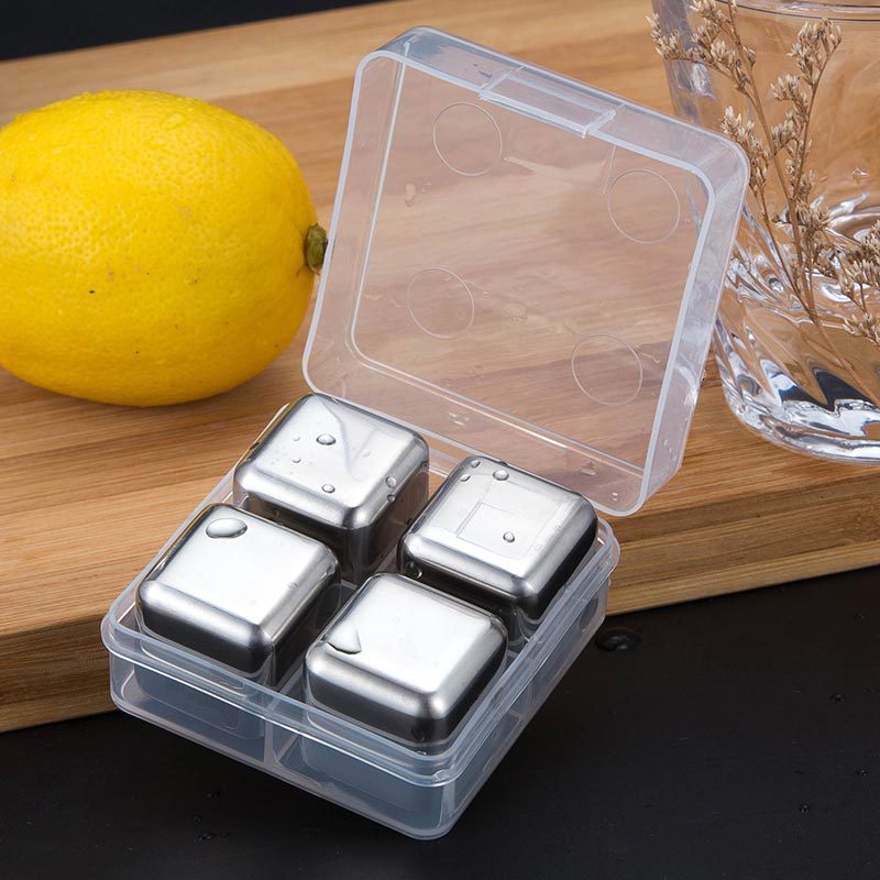 304 Stainless Steel Ice Cubes Reusable Chilling Stones