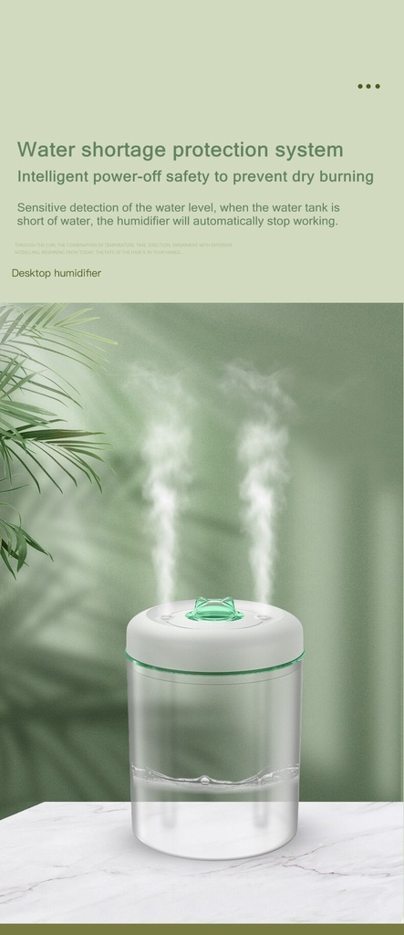 1500ML USB Air Humidifier Essential Oil Aromatherapy Diffuser Cool Mist Maker Fogger