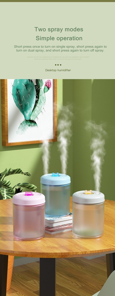 1500ML USB Air Humidifier Essential Oil Aromatherapy Diffuser Cool Mist Maker Fogger