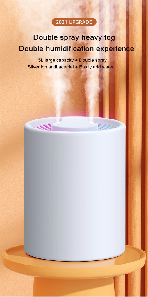 5L Air Humidifier Aroma Ultrasonic Essential Oil Diffuser With Night Light Aromatherapy Mist Maker Purifier