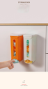 Wall-mounted garbage bag storage box