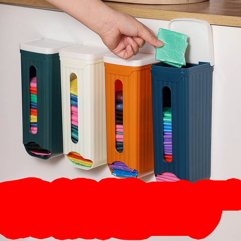 Wall-mounted garbage bag storage box