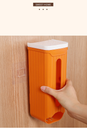 Wall-mounted garbage bag storage box