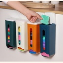 Wall-mounted garbage bag storage box