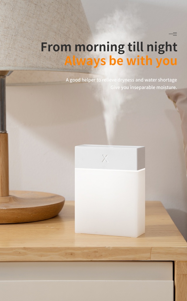 280ML Air Humidifier USB Ultrasonic LED Lamp Mini Essential Oil Diffuser Car Purifier