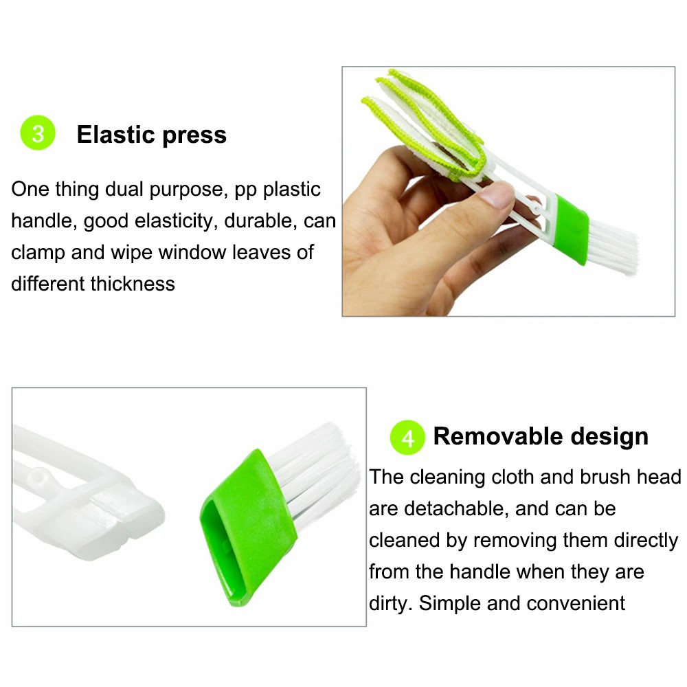 Automobile air-conditioning outlet double angel car interior trim and dust cleaning brush tool clean vehicle gap