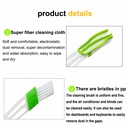 Automobile air-conditioning outlet double angel car interior trim and dust cleaning brush tool clean vehicle gap