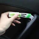 Automobile air-conditioning outlet double angel car interior trim and dust cleaning brush tool clean vehicle gap