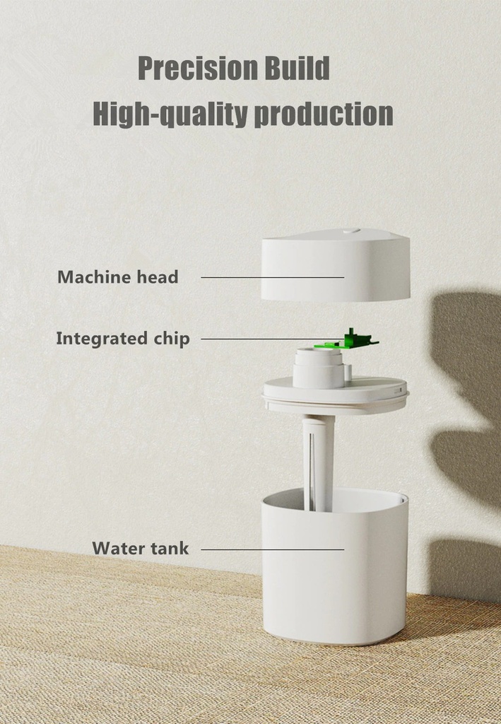 220ML Mini Humidifier Home Aromatherapy Diffuser USB Aroma Mist Maker With Light