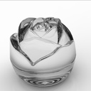 6 Grids Reusable Silicone Rose Ice Cube Mold