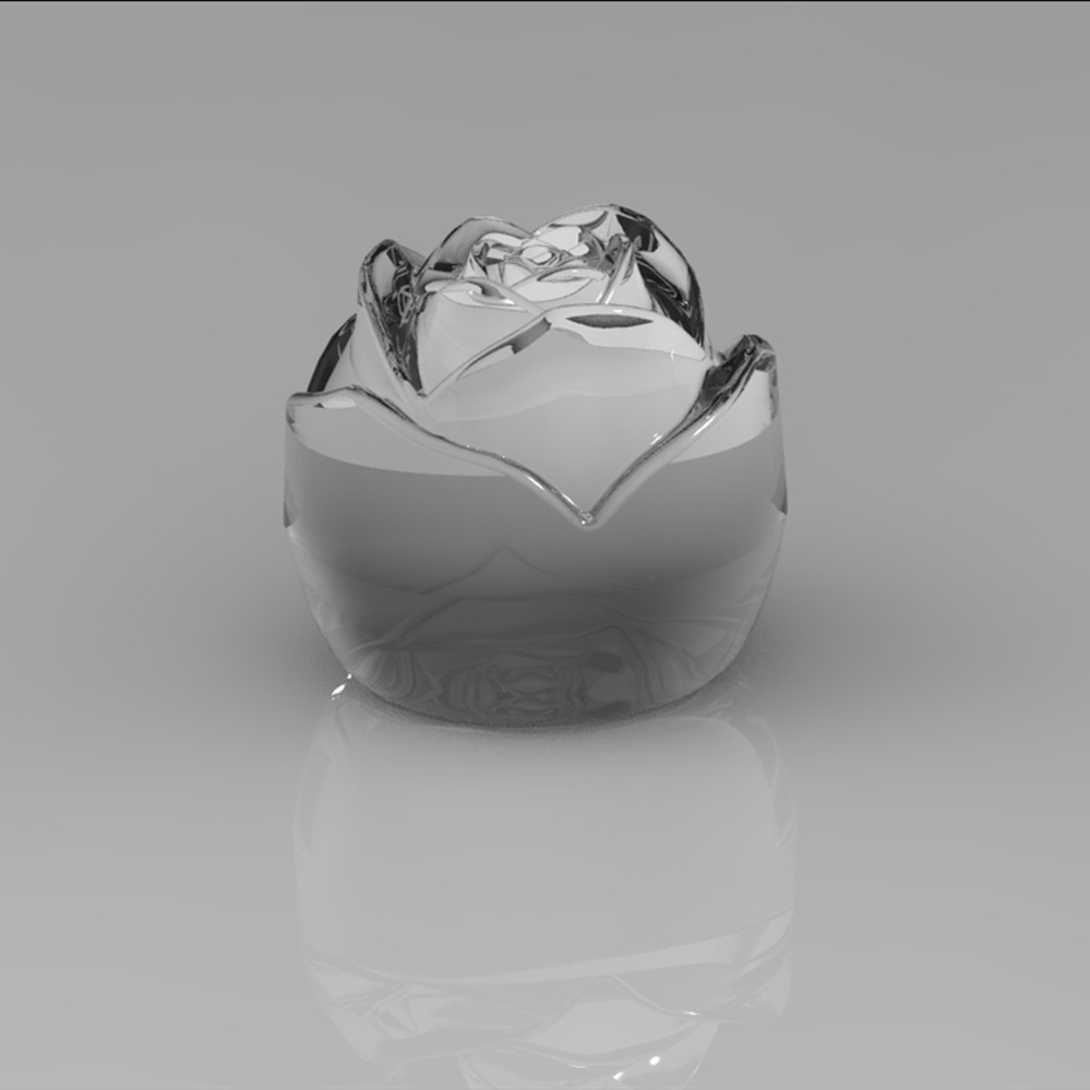 6 Grids Reusable Silicone Rose Ice Cube Mold