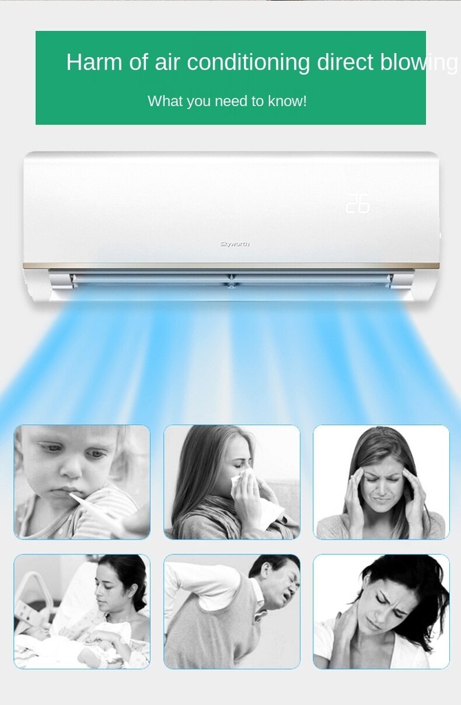 Air conditioning wind deflector household ventilation breathable cover the wind guide plate