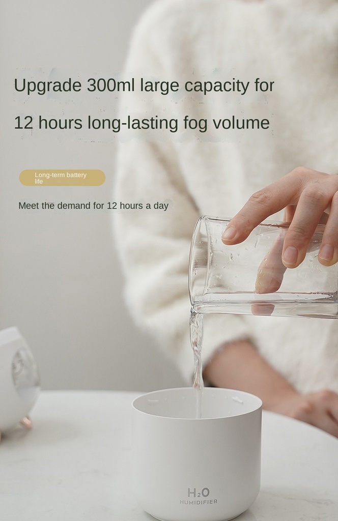 300ml Cute Cat Cool Mist Humidifier