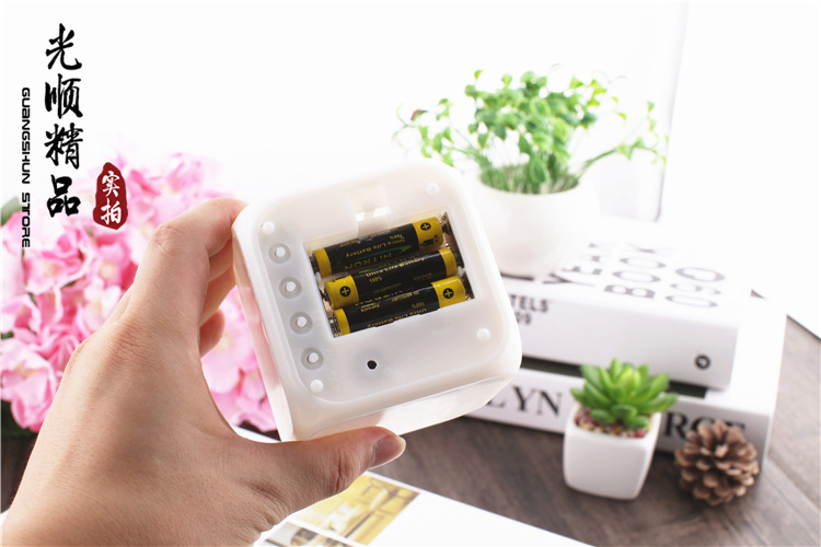 Colorful light LED alarm clock Color Night Light, Large LED Display, Dual Alarm, Dimmer, USB Charger Port