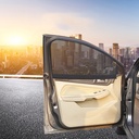 Car magnetic sunshade curtain with mesh type Breathable Car Rear Window Magnetic Curtain Protection from UV and Sun Heat
