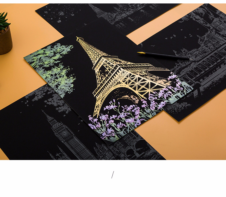Creative DIY Gifts Scraping Paintings