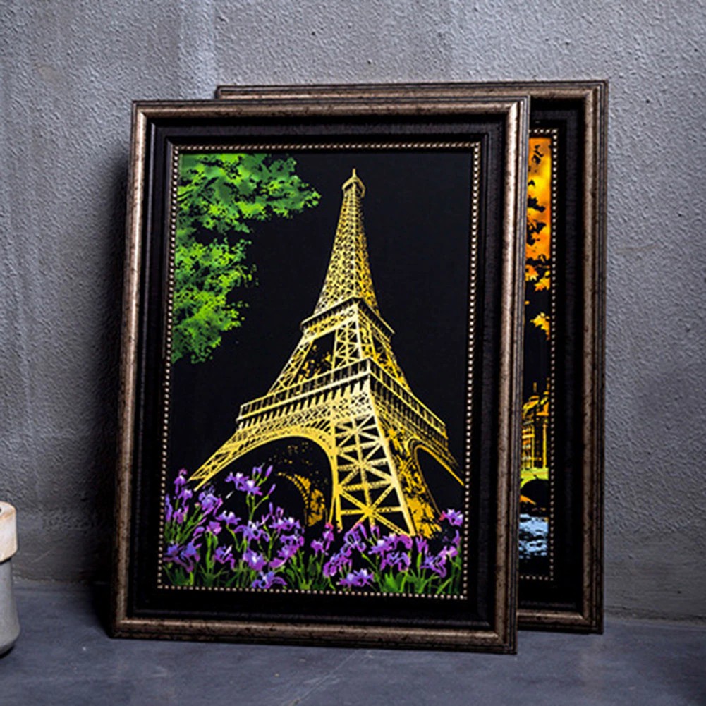 Creative DIY Gifts Scraping Paintings