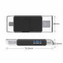 All in One Micro USB Type-c OTG TF SD Card Reader Dual Slot Flash Memory Card Adapter