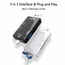 All in One Micro USB Type-c OTG TF SD Card Reader Dual Slot Flash Memory Card Adapter