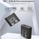 Bi-Direction HDMI-compatible Switch 4K Splitter 1x2/2x1 Adapter HD Switcher