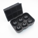 6 Cavity Round/Square Ice Cube Maker Silicone Ice Ball Maker Ice Cube Tray Mold Forms Food Grade Mold