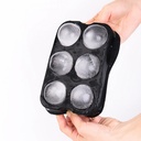 6 Cavity Round/Square Ice Cube Maker Silicone Ice Ball Maker Ice Cube Tray Mold Forms Food Grade Mold