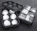 6 Cavity Round/Square Ice Cube Maker Silicone Ice Ball Maker Ice Cube Tray Mold Forms Food Grade Mold